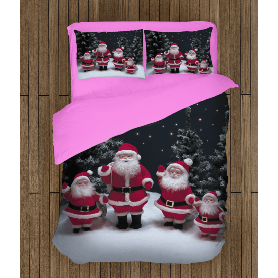 Povlečení vánoční - Santa Claus Figurines
