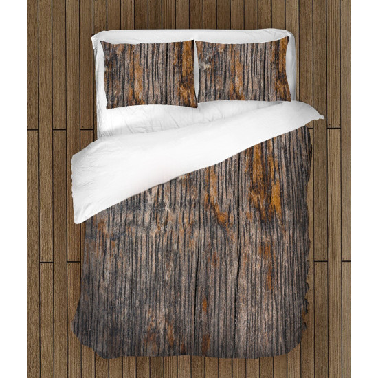 Hnědé povlečení - Old Wood