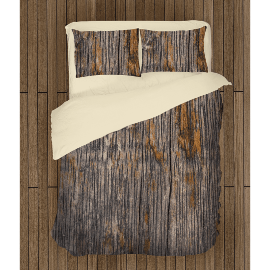 Hnědé povlečení - Old Wood