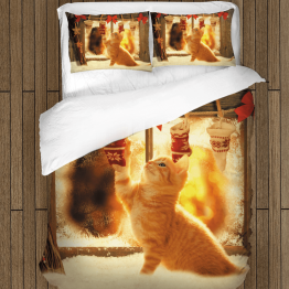 Povlečení vánoční - Christmas Kitten