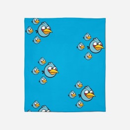 Fleecová deka - Angry Birds Blue