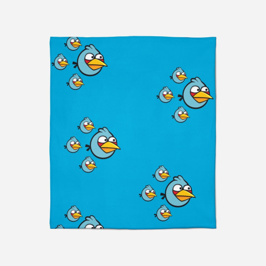Fleecová deka - Angry Birds Blue