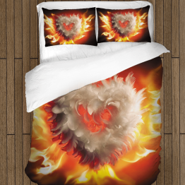 Povlečení srdce - Burning heart