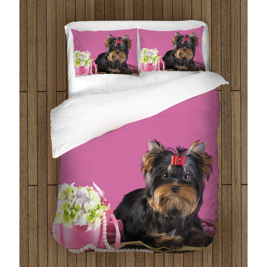 Moderní povlečení - Yorkshiere Terrier Pink