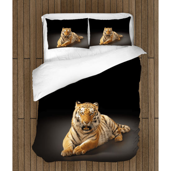 Krásné 3D povlečení - Tiger Black