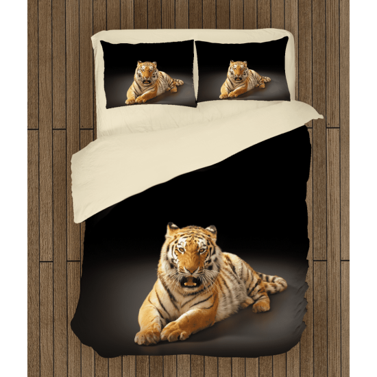 Krásné 3D povlečení - Tiger Black