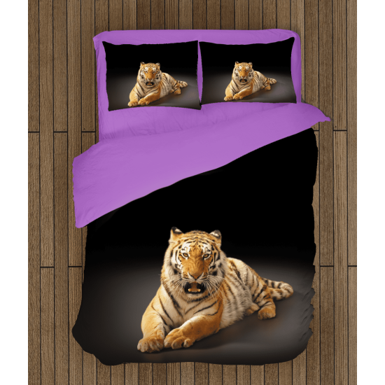 Krásné 3D povlečení - Tiger Black