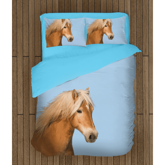 Povlečení se zvířaty - Horse Blue