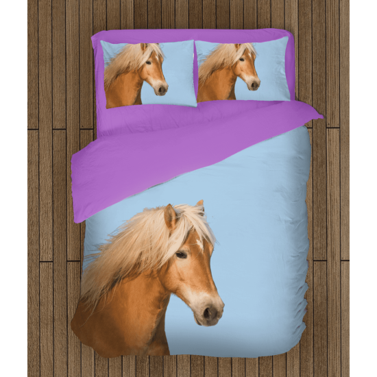 Povlečení se zvířaty - Horse Blue