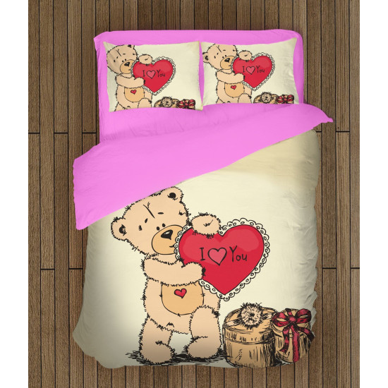 Romantické povlečení - Teddy Bear in Love