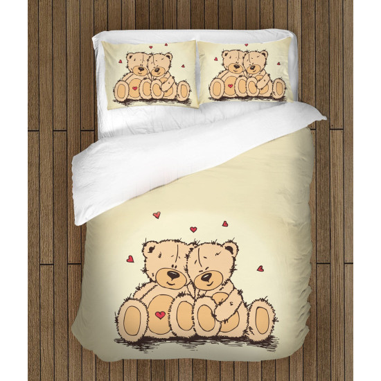 Romantické povlečení - Bears in Love