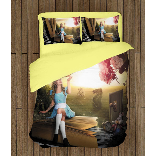 Moderní dětské povlečení - Alice in Wonderland Book