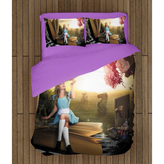 Moderní dětské povlečení - Alice in Wonderland Book