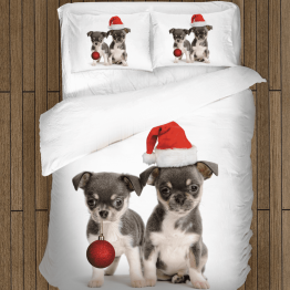 Kvalitex vánoční povlečení - Christmas Puppies
