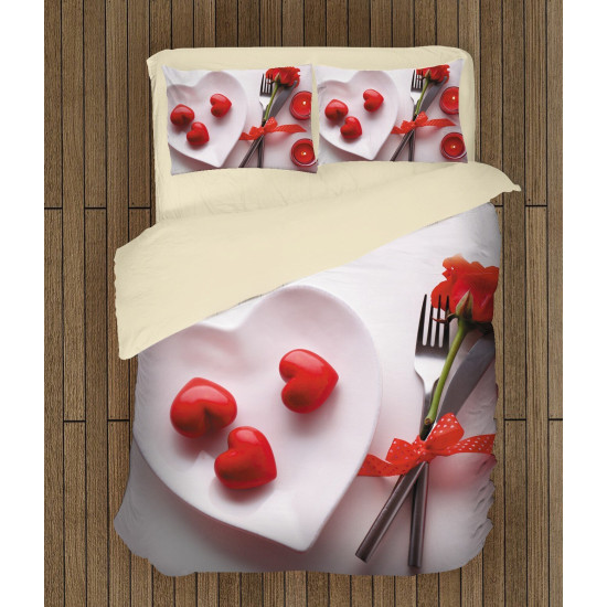 Romantické ložní prádlo - Love for breakfast