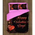 Povlečení pro páry - Happy Valentine Day Black