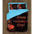Povlečení pro páry - Happy Valentine Day Black