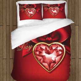 Červené romantické povlečení - Valentine Day