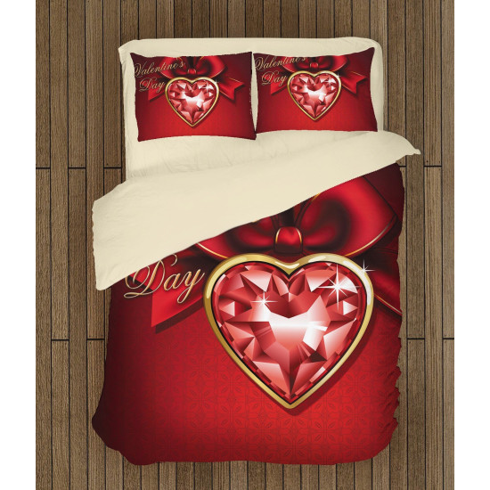 Červené romantické povlečení - Valentine Day