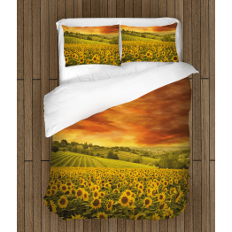 Povlečení na postel slunečnice - Sunflower Field