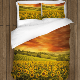 Povlečení na postel slunečnice - Sunflower Field