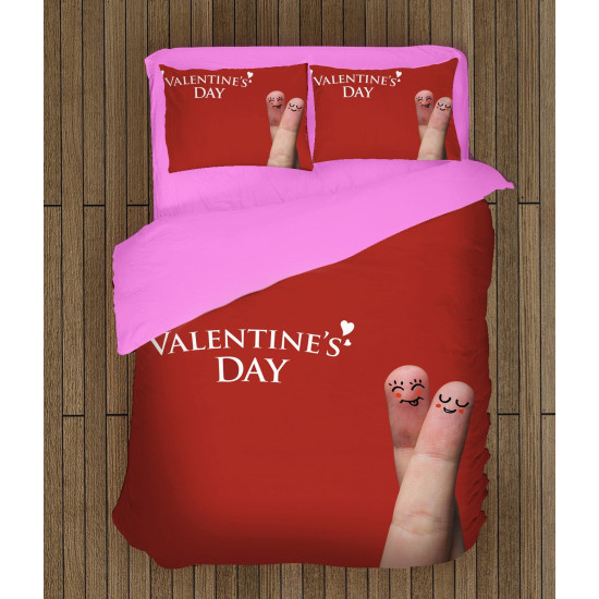 Povlečení na postel - Happy Valentine Day Couple