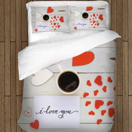 Povlečení na postel - Start the Day with Love