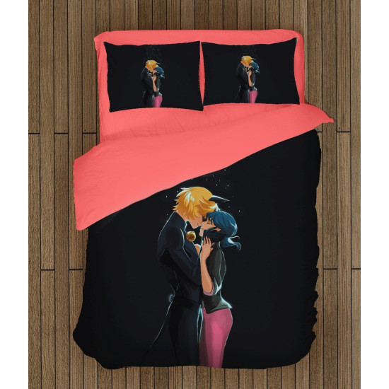 Moderní povlečení Kouzelná Beruška a Černý kocour - Ladybug