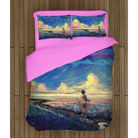 Kvalitex povlečení - Fantasy Bicycle Art