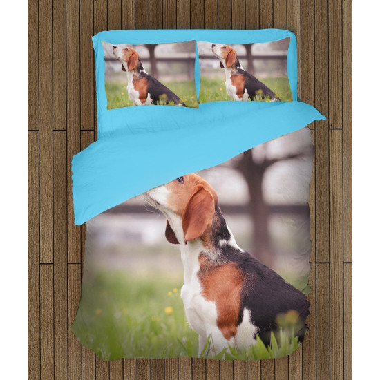 3D Kvalitex povlečení - Beagle in the Wood