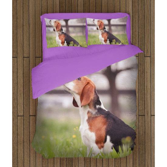 3D Kvalitex povlečení - Beagle in the Wood