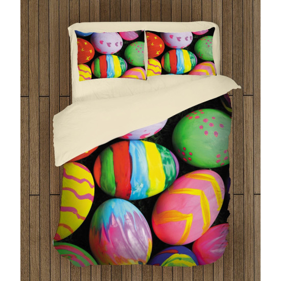 Velikonoční kvalitex povlečení - Colorful Easter Eggs