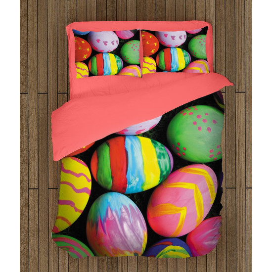 Velikonoční kvalitex povlečení - Colorful Easter Eggs