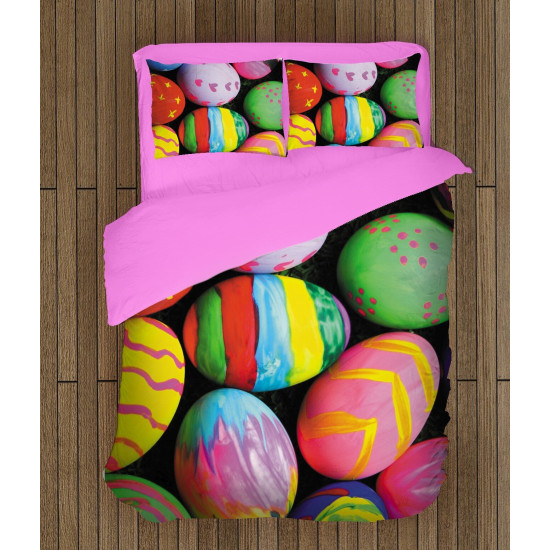 Velikonoční kvalitex povlečení - Colorful Easter Eggs
