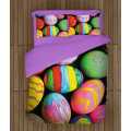 Velikonoční kvalitex povlečení - Colorful Easter Eggs