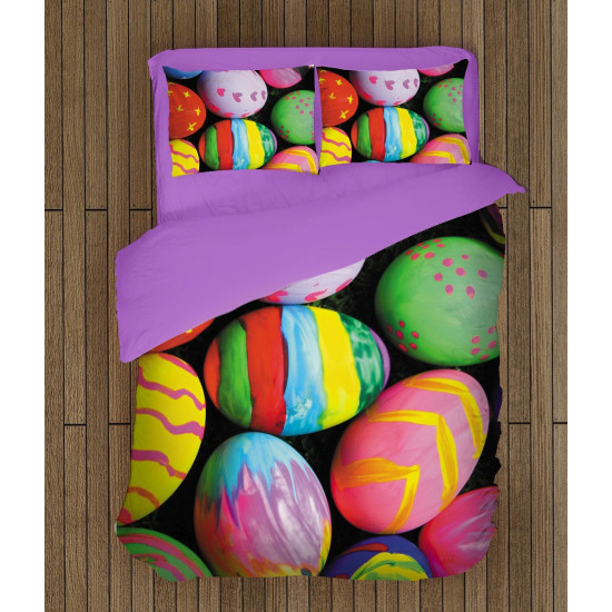 Velikonoční kvalitex povlečení - Colorful Easter Eggs