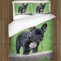 Povlečení pes - French Bulldog Grass