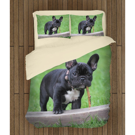 Povlečení pes - French Bulldog Grass