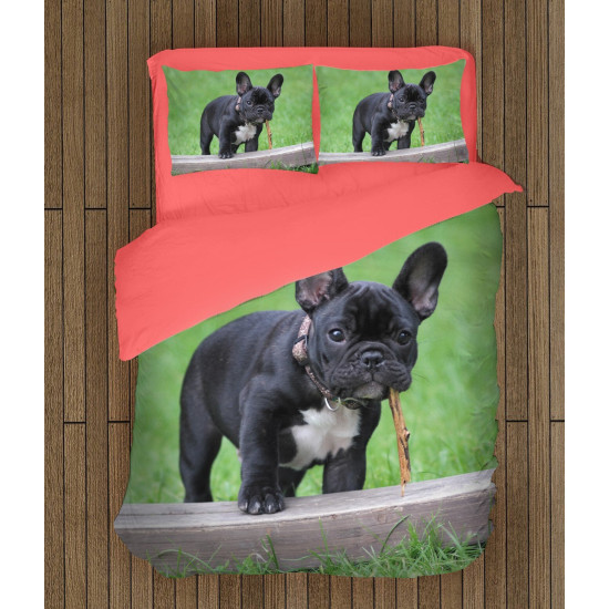 Povlečení pes - French Bulldog Grass