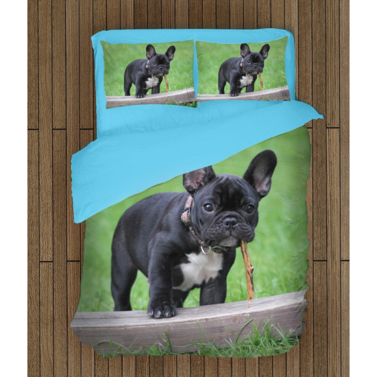 Povlečení pes - French Bulldog Grass