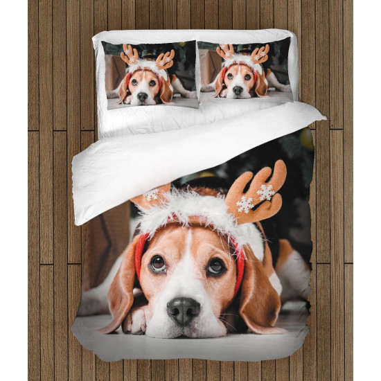 Vánoční luxusní povlečení - Christmas Beagle