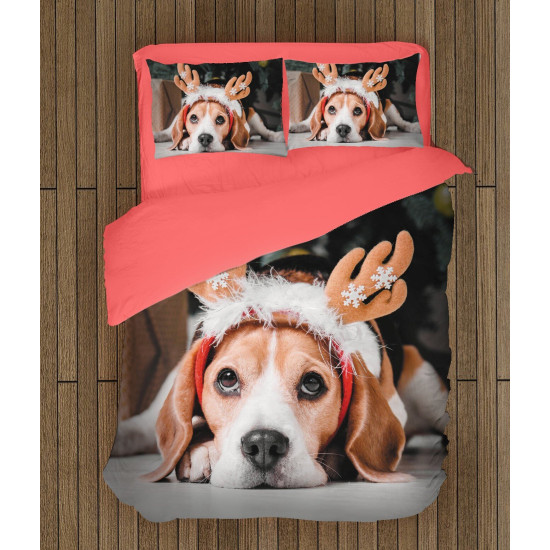 Vánoční luxusní povlečení - Christmas Beagle