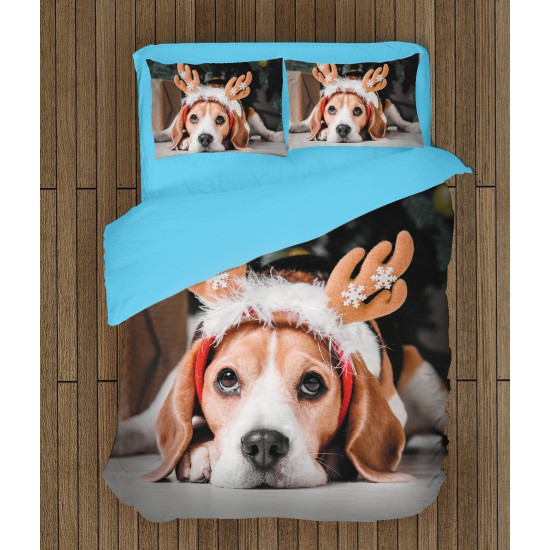 Vánoční luxusní povlečení - Christmas Beagle
