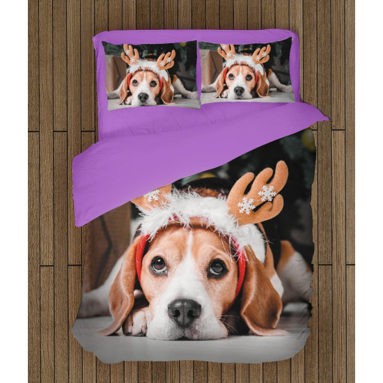 Vánoční luxusní povlečení - Christmas Beagle