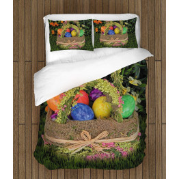 Velikonoční povlečení - Eggs in a Basket