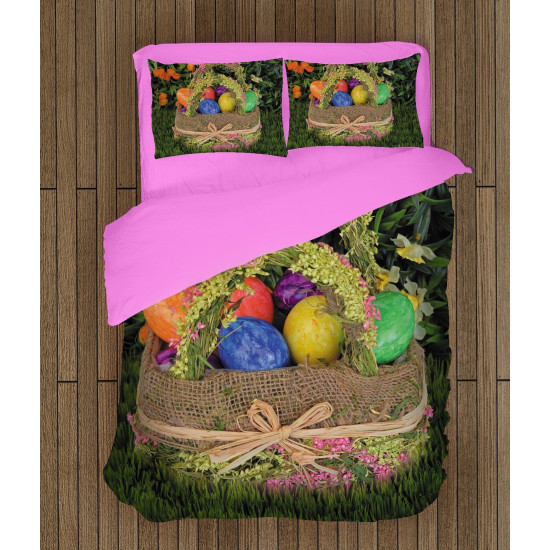 Velikonoční povlečení - Eggs in a Basket