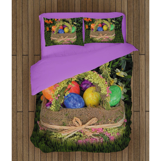 Velikonoční povlečení - Eggs in a Basket