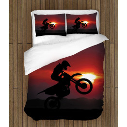 Povlečení motorka - Motorcycle Sunset