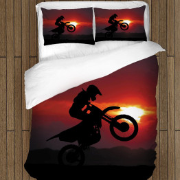 Povlečení motorka - Motorcycle Sunset