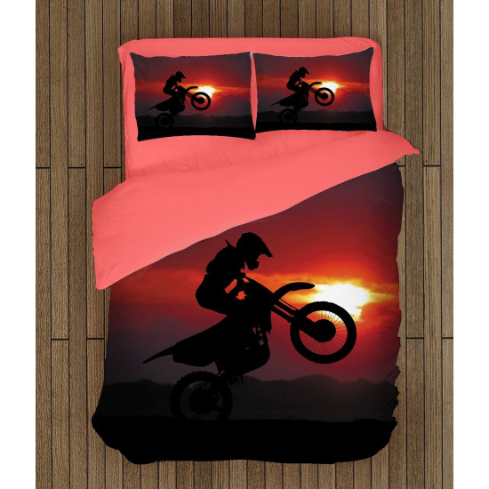 Povlečení motorka - Motorcycle Sunset